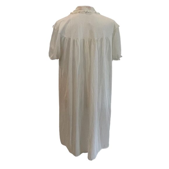 VTG Miss Siren SIZE MEDIUM Womens Tricot Butterfly Embroidered Cottage Nightgown - Picture 2 of 6